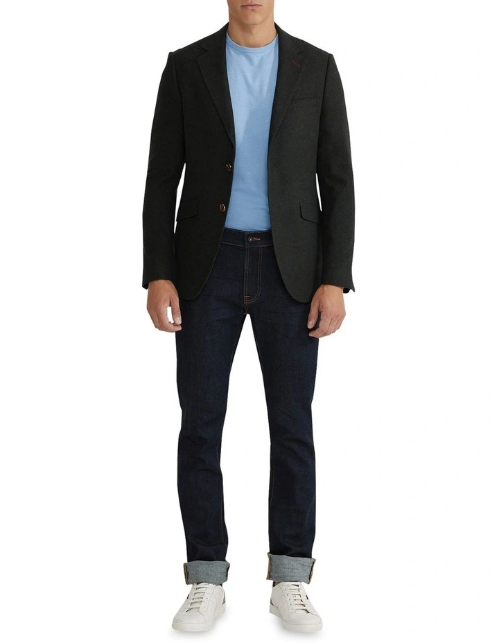 Blake Wool Rich Blazer in Green