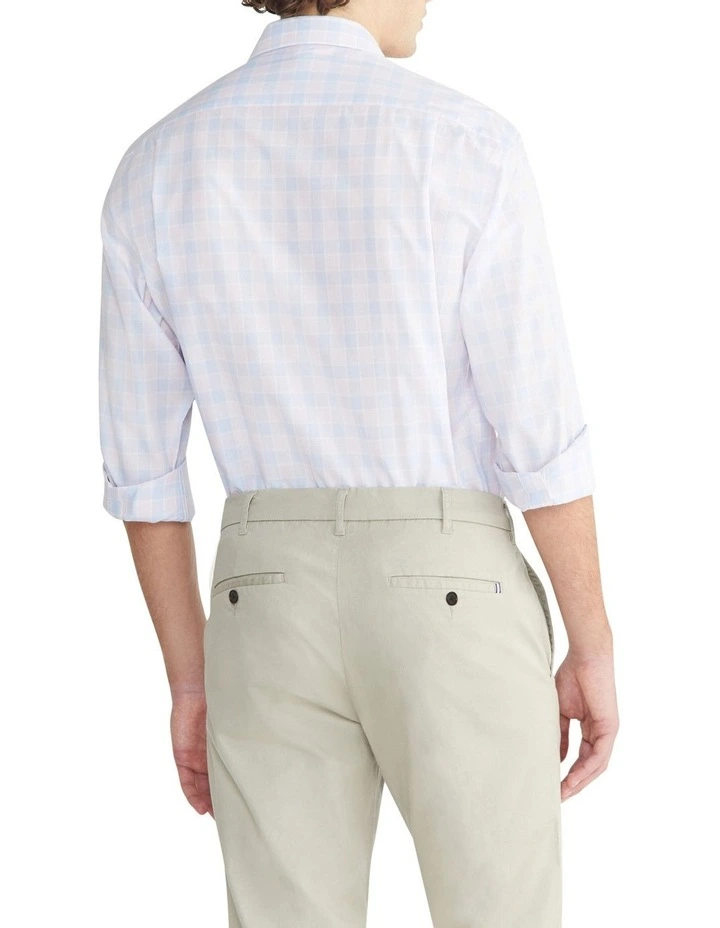 Classic 2 Large Check Long Sleeves Shirt in Pink