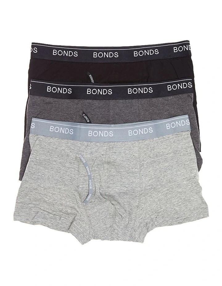 Guyfront Trunk 3 Pack in Grey