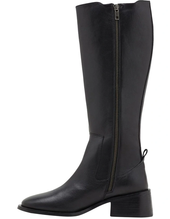 Kendall Elastic Knee Boot in Black
