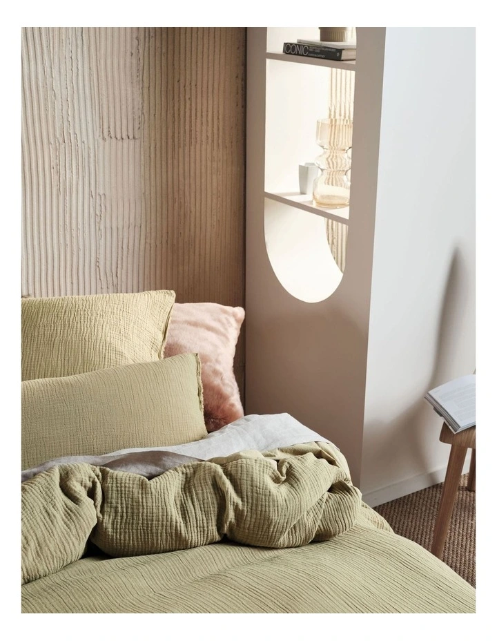 Elysian Quilt Cover Set in Eucalyptus