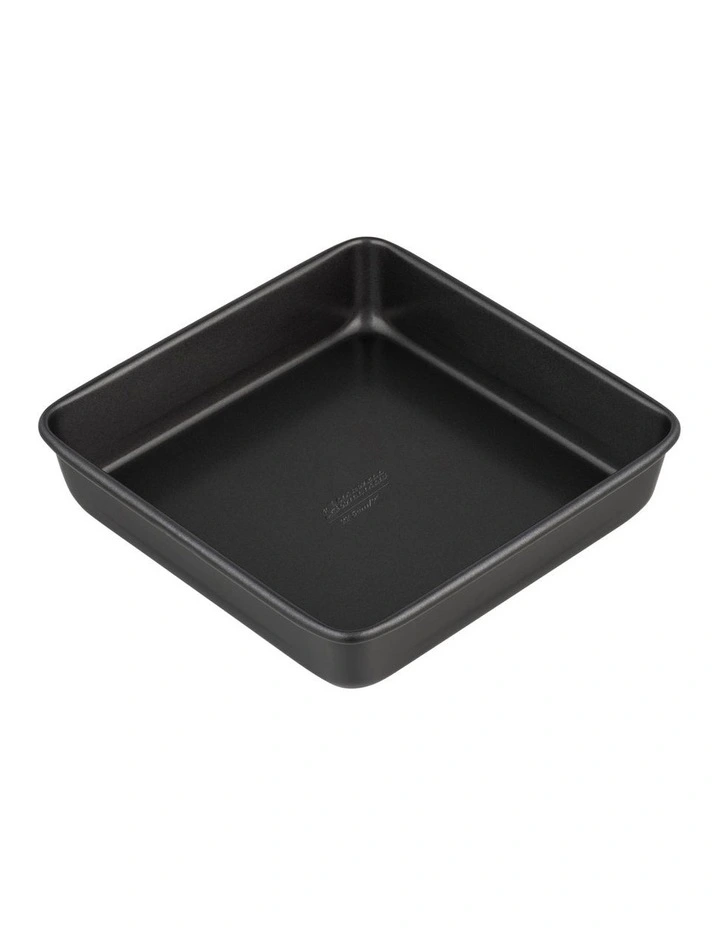 BakerMaker Non-Stick Square Bake Pan 22.5cm in Black