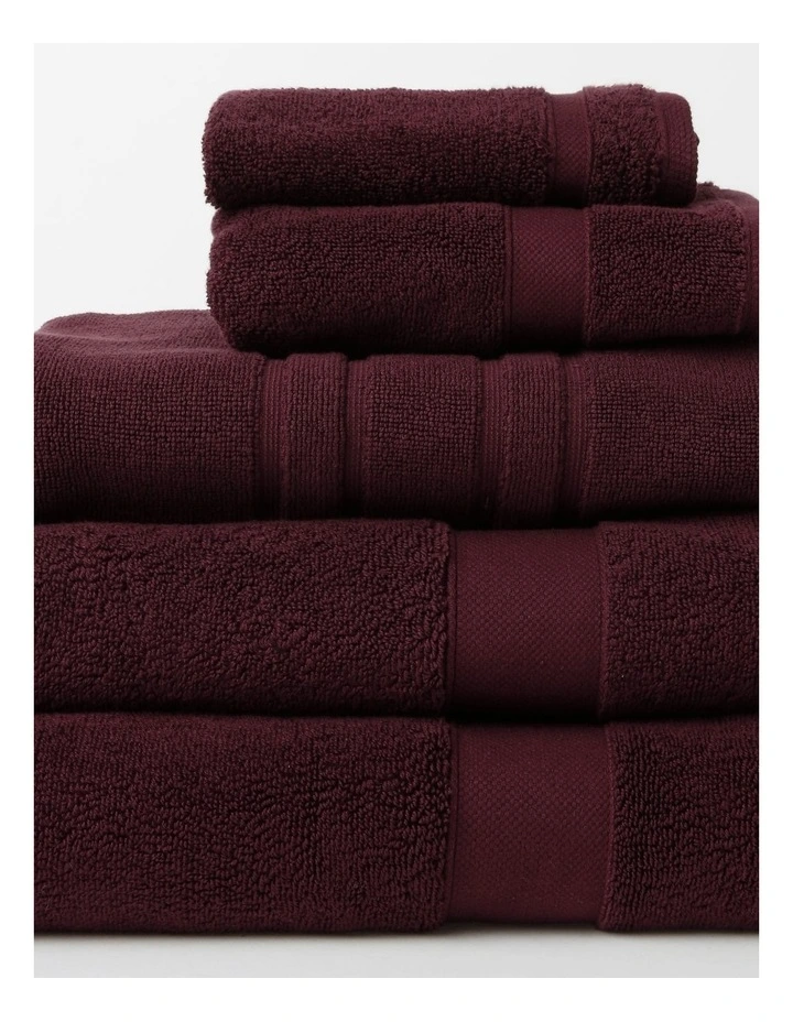 Luxury Egyptian Towel Range in Wine