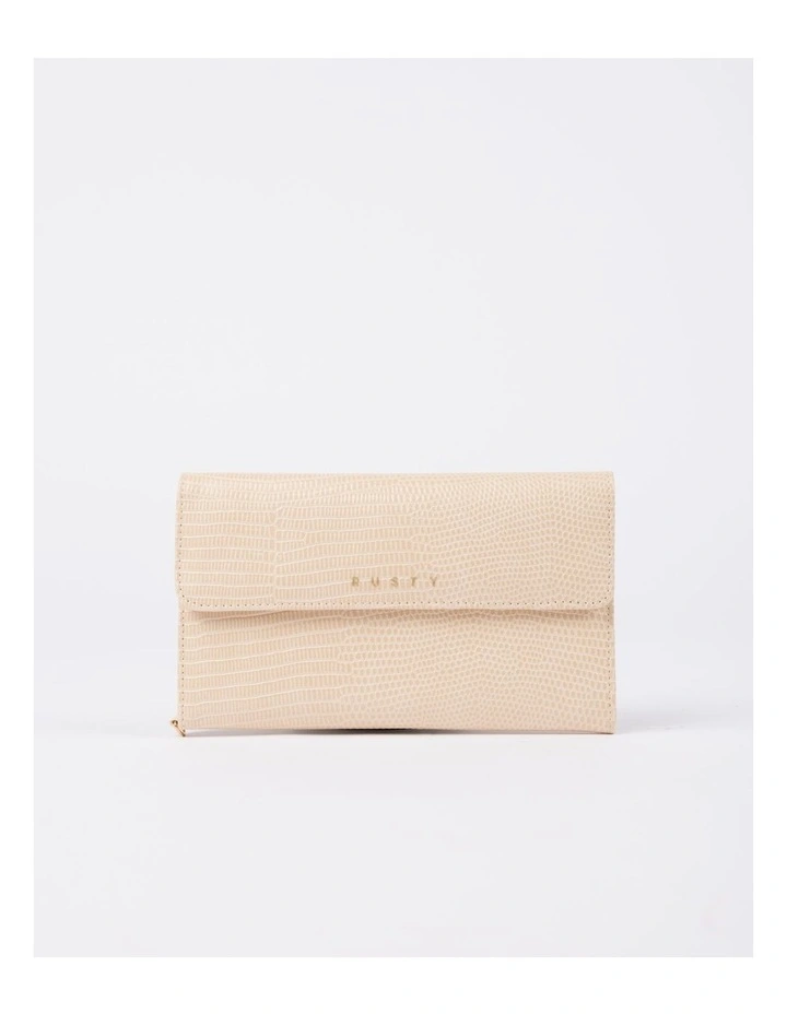 Mila Travel Wallet in Beige