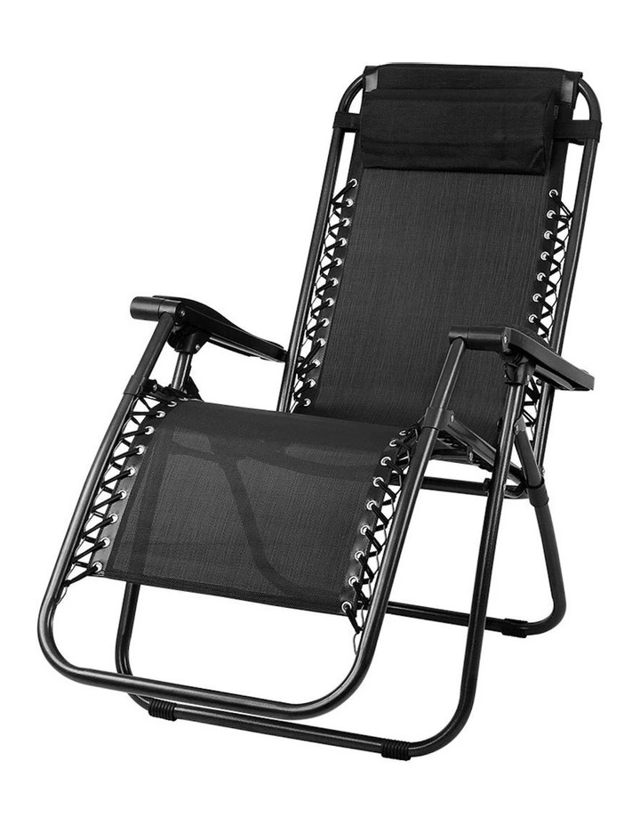 Zero Gravity Recliner Folding Chair in Black