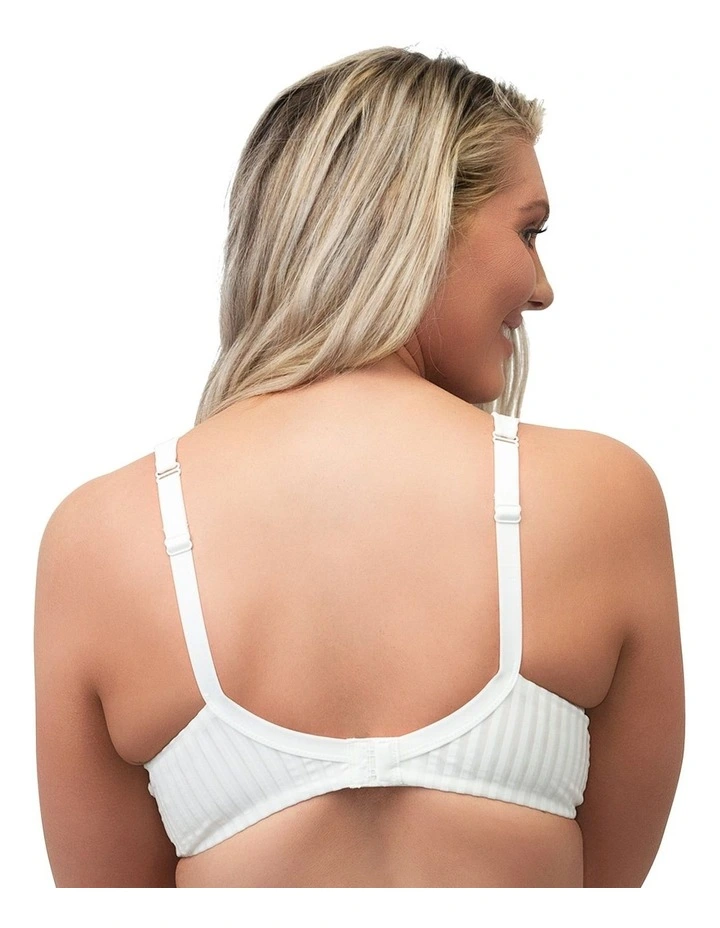 The Wednesday Wide Strap Wirefree Bra in Ecru