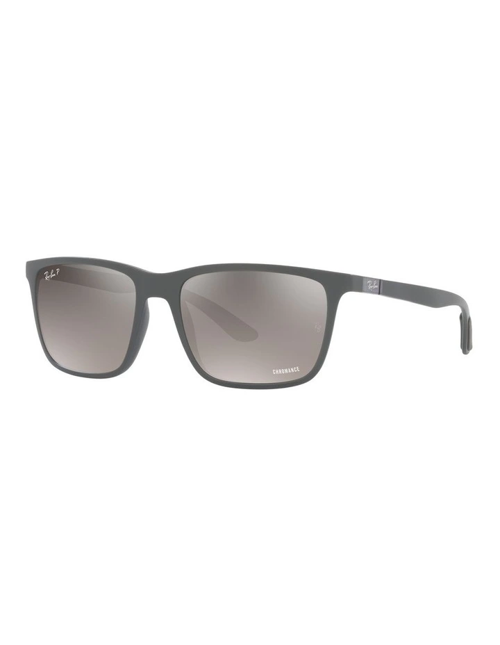 0RB4385 Polarised Sunglasses in Matte Grey