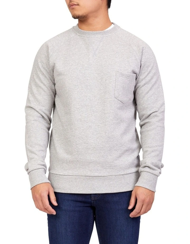 Todd Crew Neck T-Shirt Grey Melange
