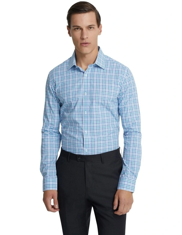 Beckton Luxury Checked Shirt in Blue