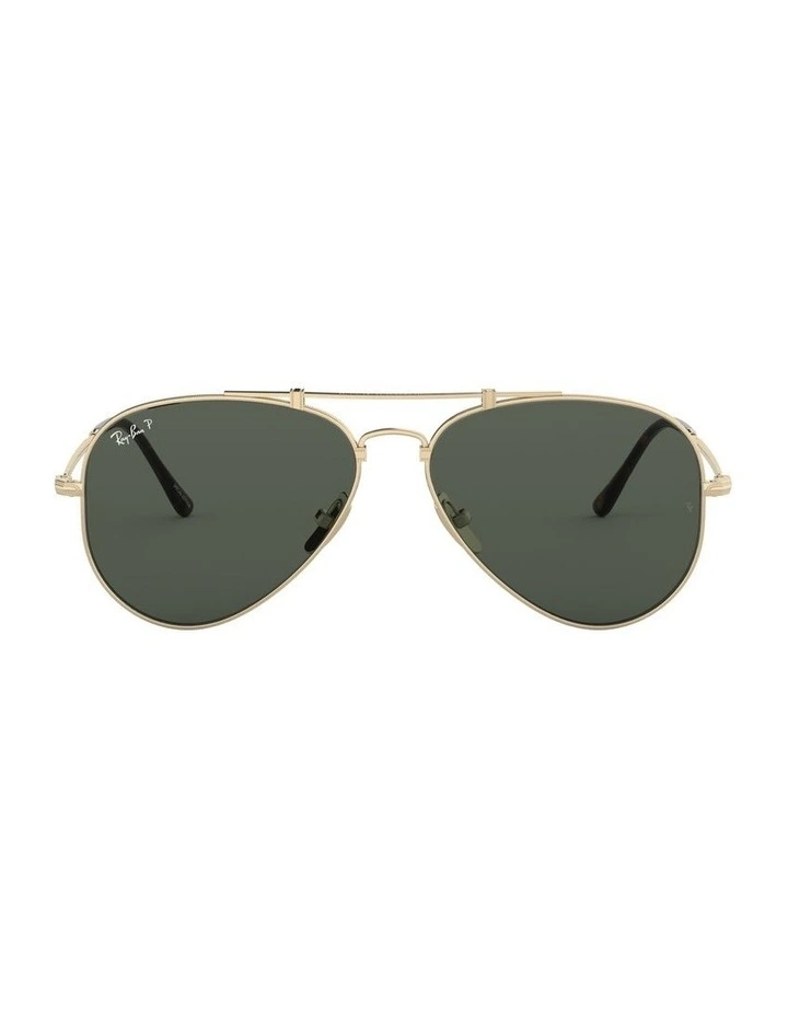 Aviator Titanium Gold RB8125M Polarised Sunglasses