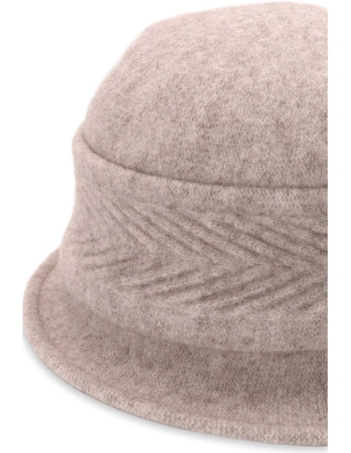 Sadie Woollen Pull On Hat in Sand