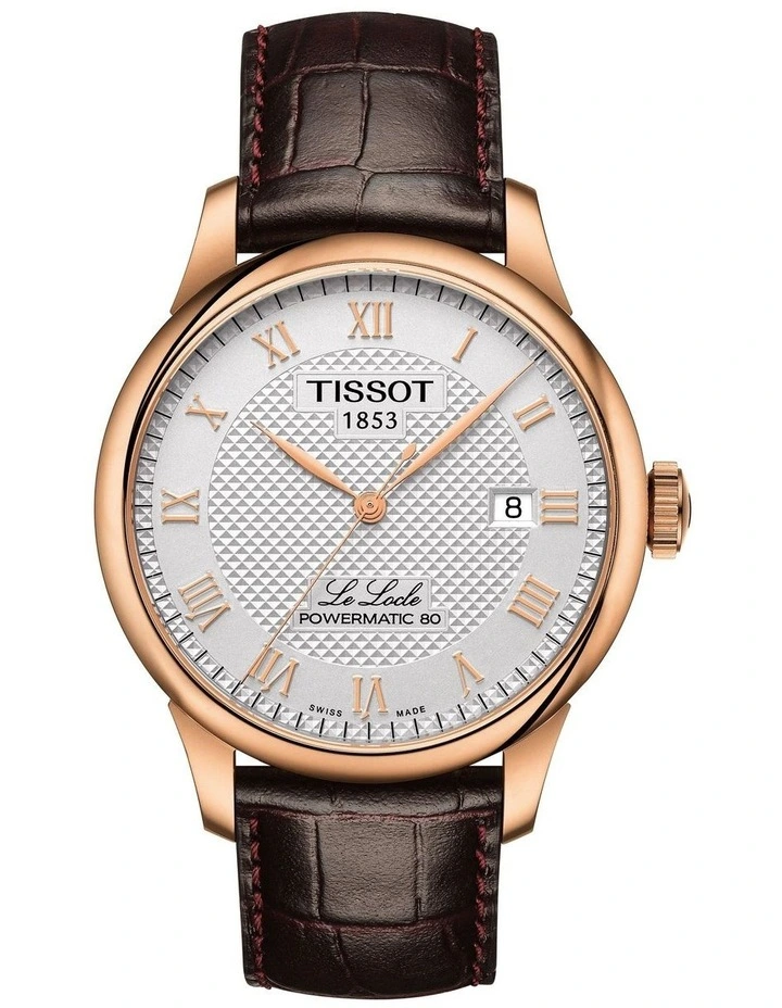 Le Locle Powermatic 80 T0064073603300 Automatic Watch in Rose Gold