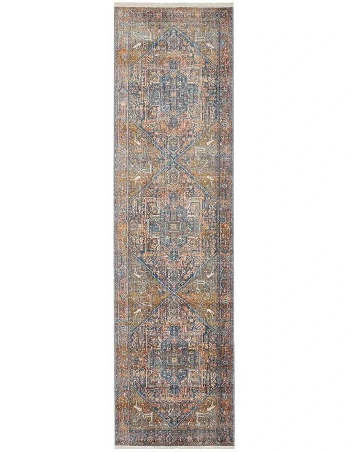Heriz Rust Runner Rug