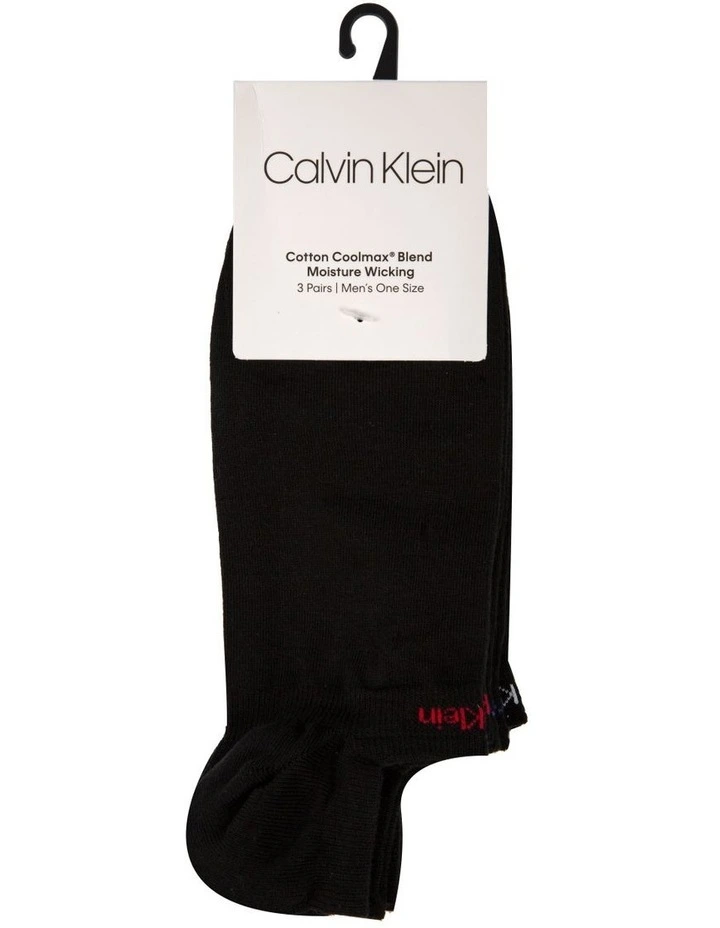 Coolmax Sports Liner 3 Pack in Black
