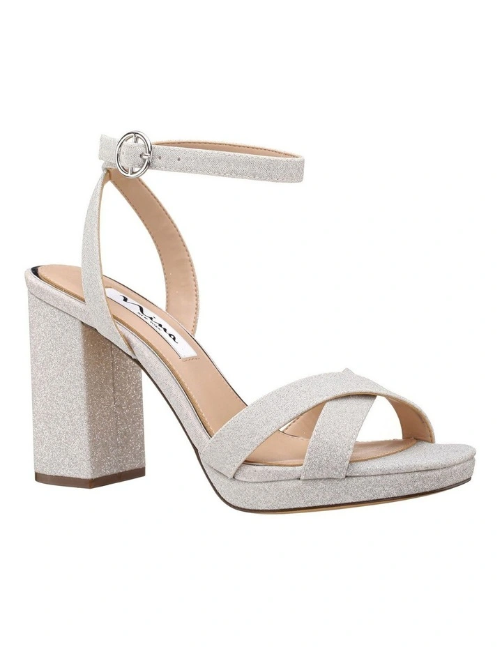 Shelia Sandals in Silver Fantasy Net