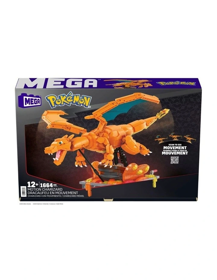 Mega Motion Charizard Building Set
