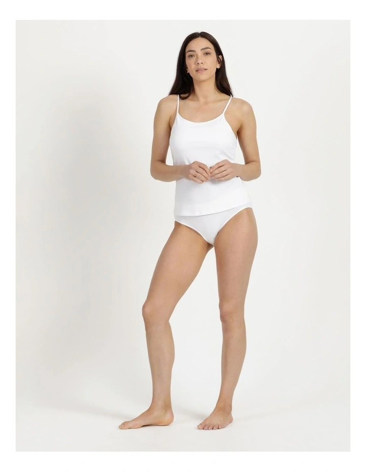 Organic Cotton Camisole in White