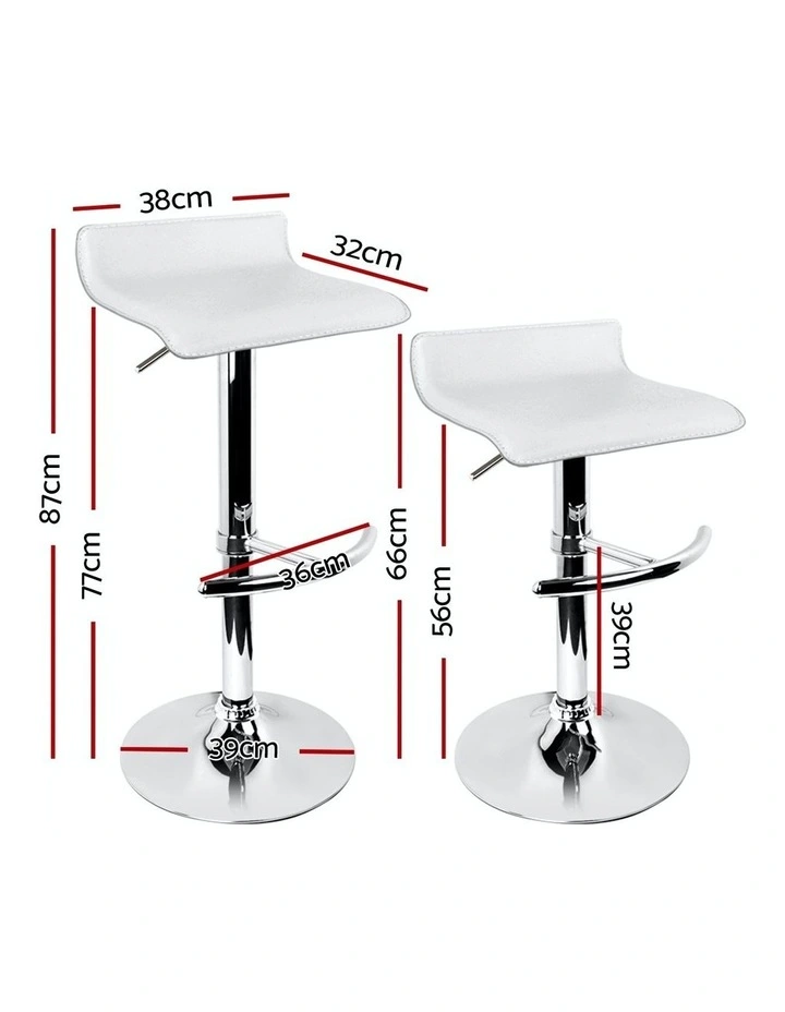 Kitchen Bar Stools Chairs in White
