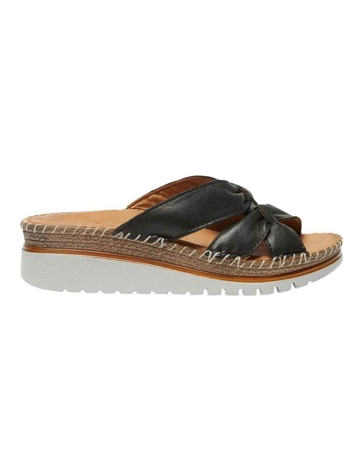 Hannah Sandals in Black Glove