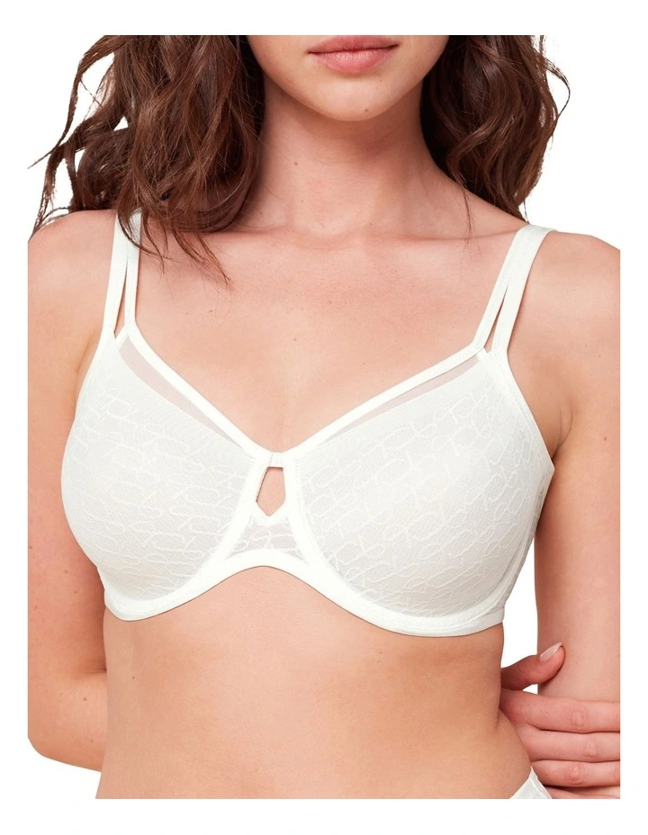 Signature Sheer Minimiser Bra in Ecru
