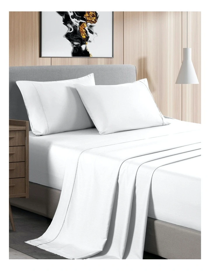 Original Bamboo Blend 2000 Thread Count Sheet Set 8 Pack in White