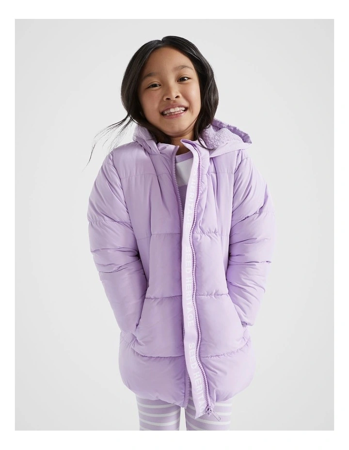 Core Puffer Jacket in Orchid