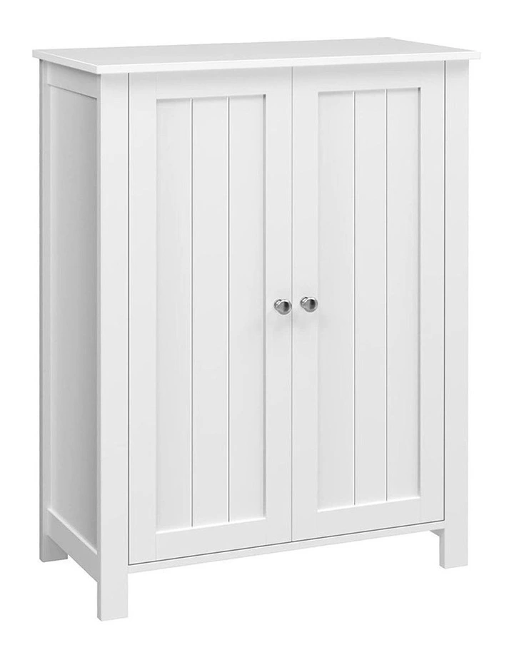Floor Cabinet with 2 Doors in White