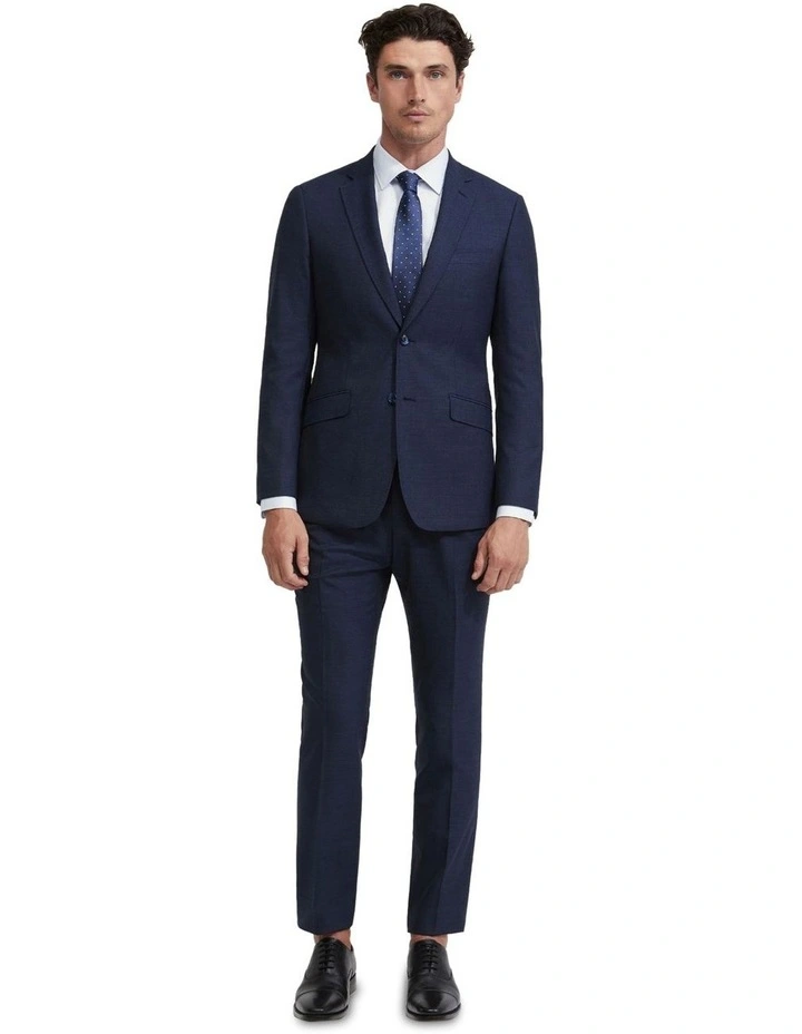 New Hopkins Wool Suit Jacket in Navy