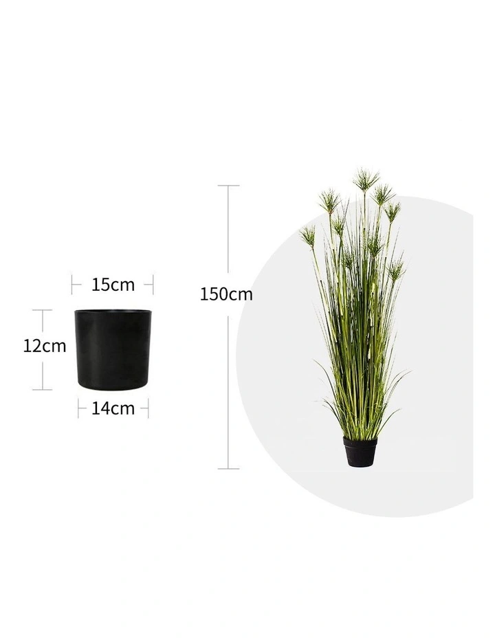 Potted Papyrus Artificial Plant 150cm in Multi