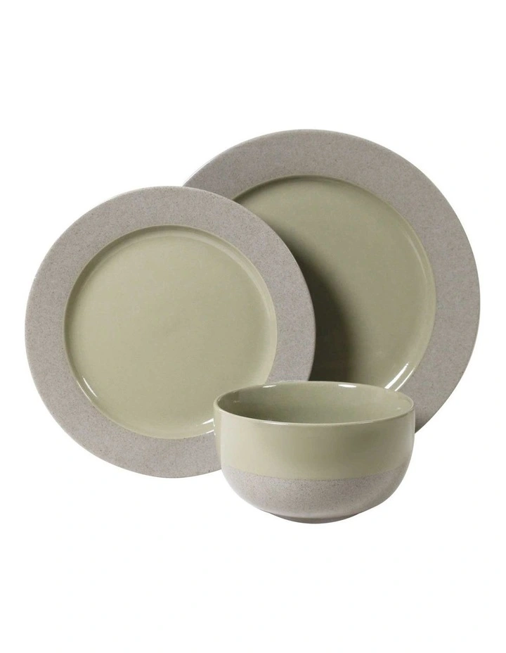 Swatch Dinner Set 12 Pieces in Olive