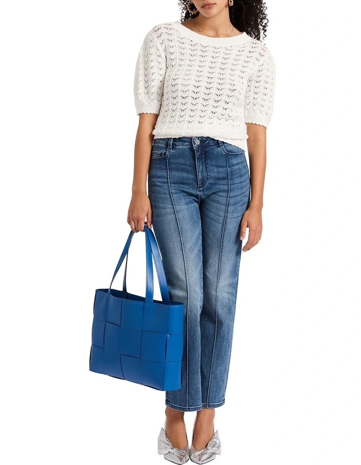 Turn To You Knit Top in Ivory