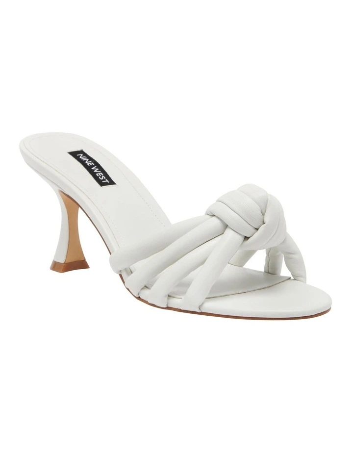 Niah Heeled Mule in White