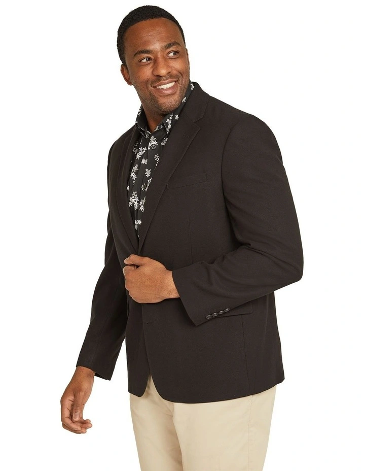 Rafferty Textured Blazer in Black