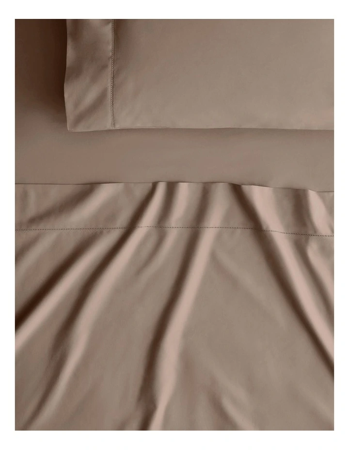 1000TC Cotton Sateen Sheet Set Multi Depth in Mocha