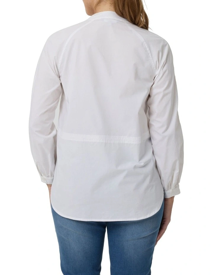 Panel Pocket Shirt in White