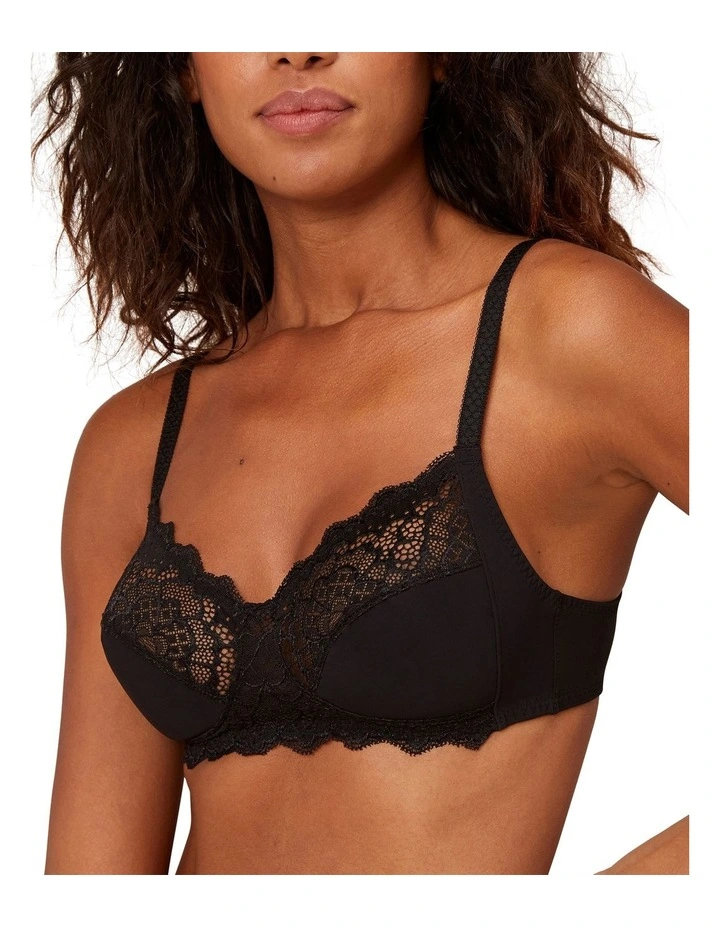 Caresse Soft Cup Bra in Black