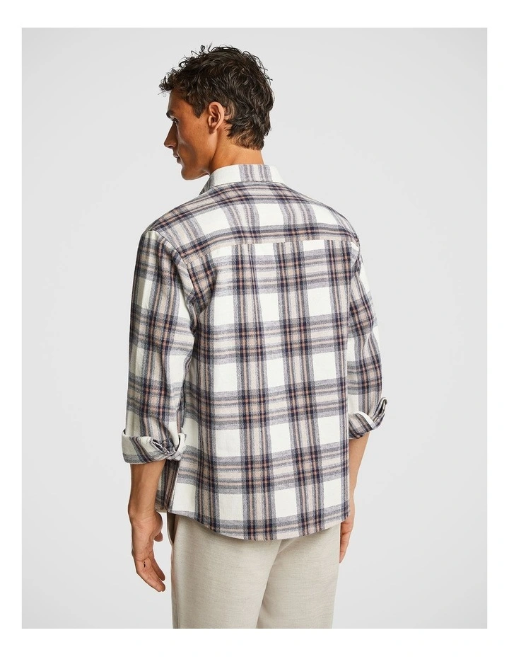 Louis Check Overshirt in Brown
