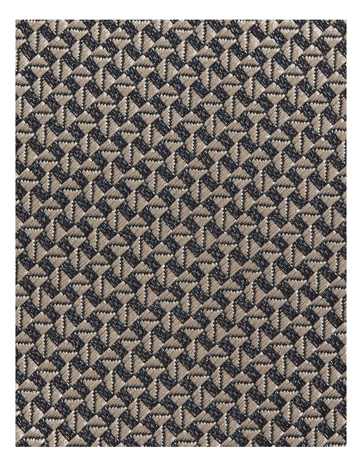 Textured Jacquard Tie in Pewter