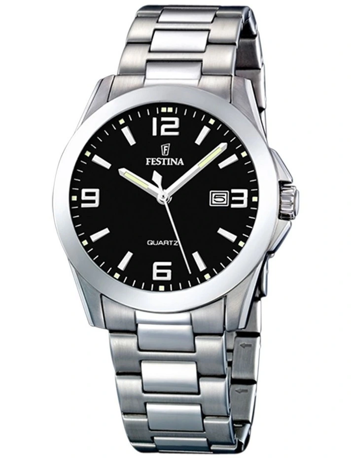 Steel Stainless Steel Watch in Silver
