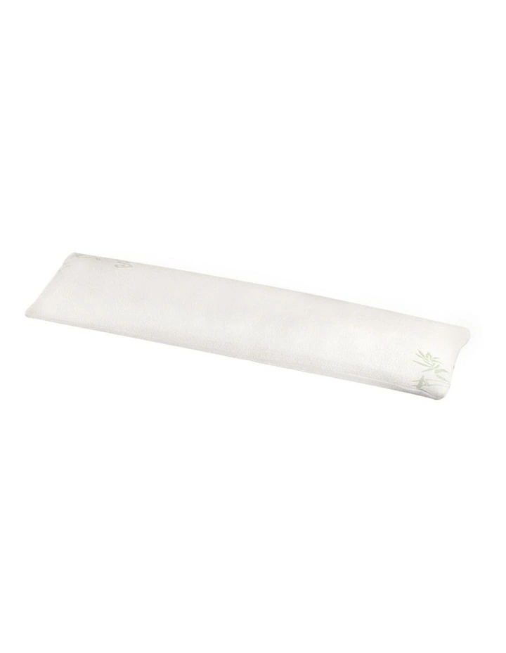 Memory Foam Body Pillow in White