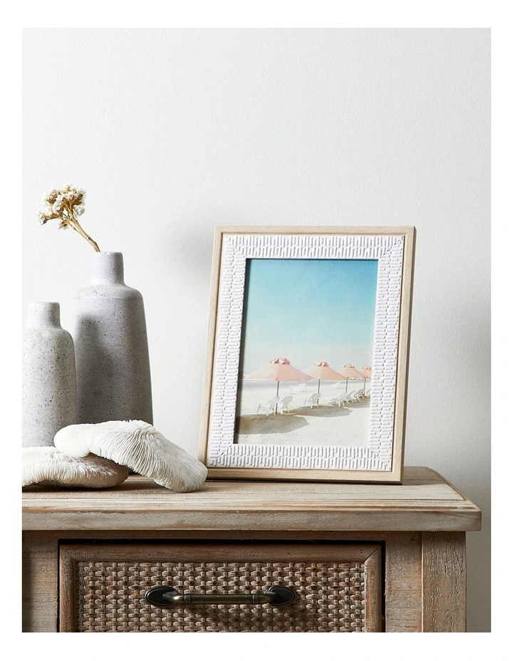 Detailed Frame 5x7 in White/Natural