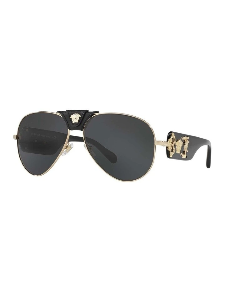 VE2150Q Gold Sunglasses