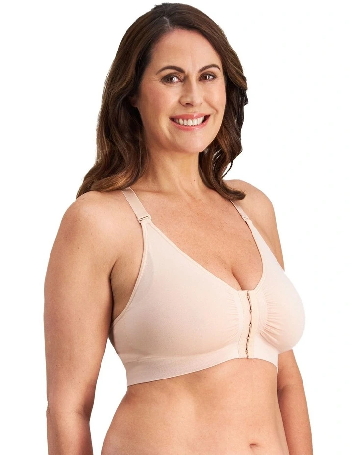 Bendon Restore Front Open Wirefree Bra in Latte