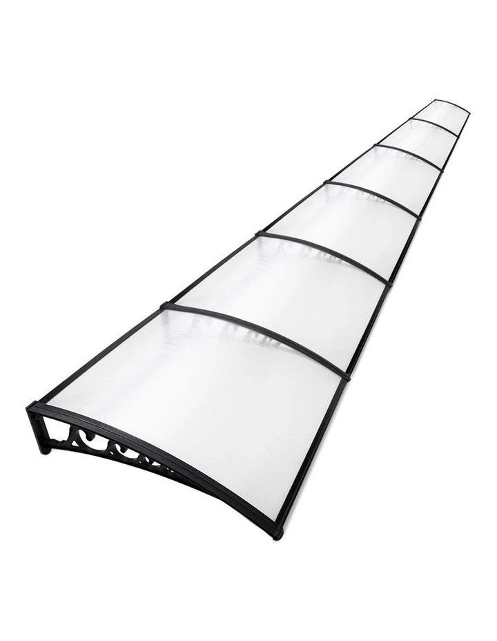 Window Door Awning 1mx6m in Transparent