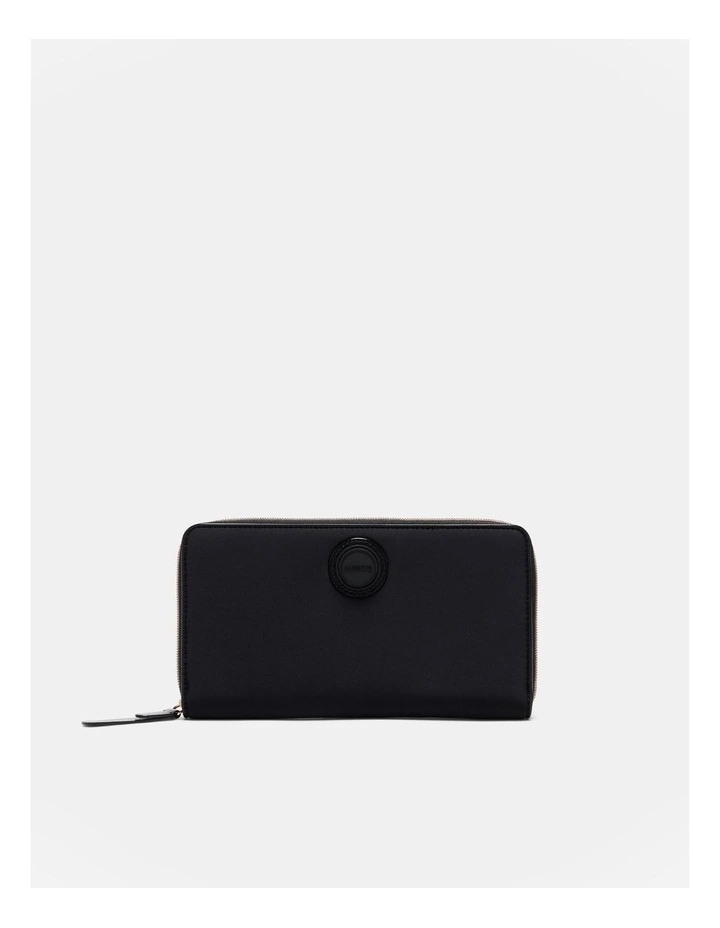 Serenity Travel Wallet in Black/Rose Gold