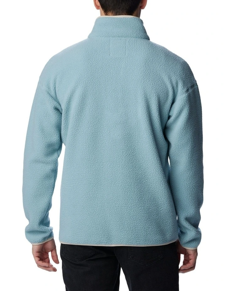 Helvetia Half Snap Fleece Pullover in Blue