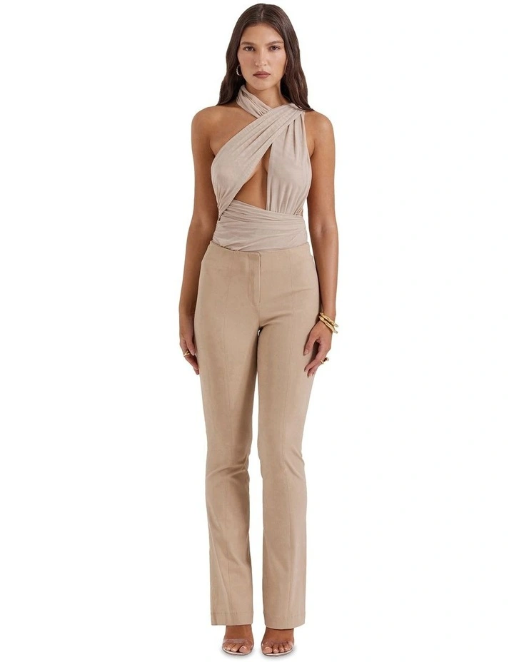 Cheyanne Gathered Bodysuit in Ecru