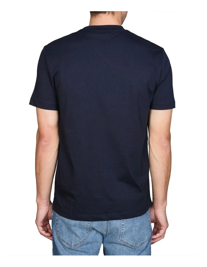 Crest T-shirt in Evening Blue