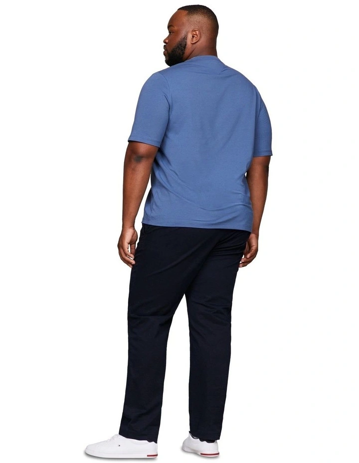 Big & Tall Stretch Slim Fit Tee in Blue