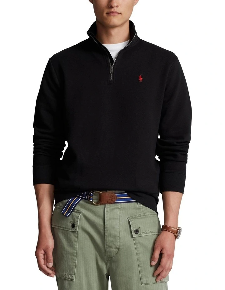 Fleece Sweatshirt in Black